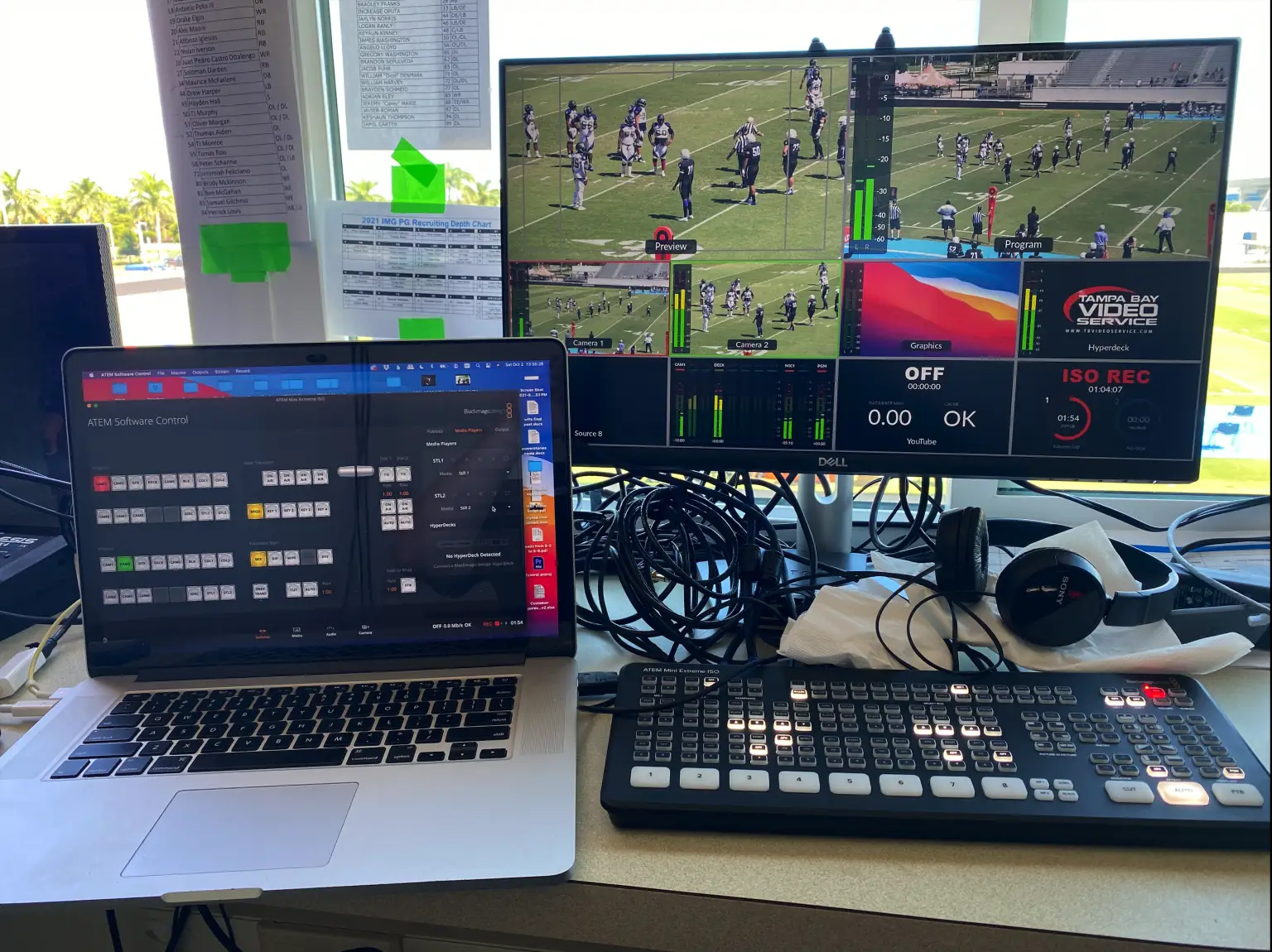 live streaming setup for football