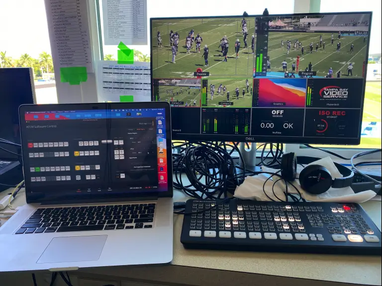 live streaming setup for football